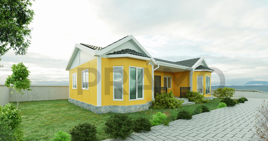 110 M2 Tek Katlı Prefabri̇k Ev