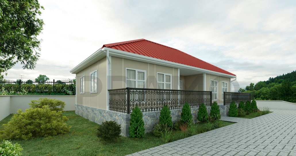 115 M2 Tek Katlı Prefabri̇k Ev