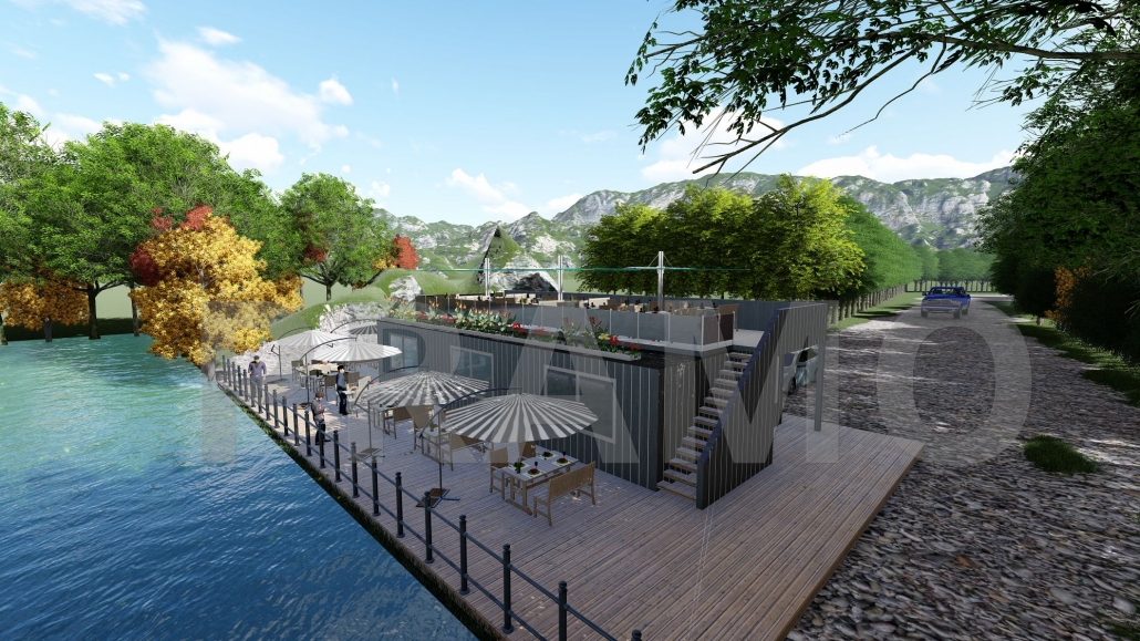 185 M2 MODÜLER ÇELİK KAFE