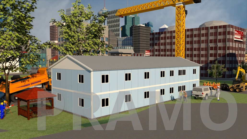 484 M2 ÇİFT KATLI PREFABRİK OFİS BİNASI
