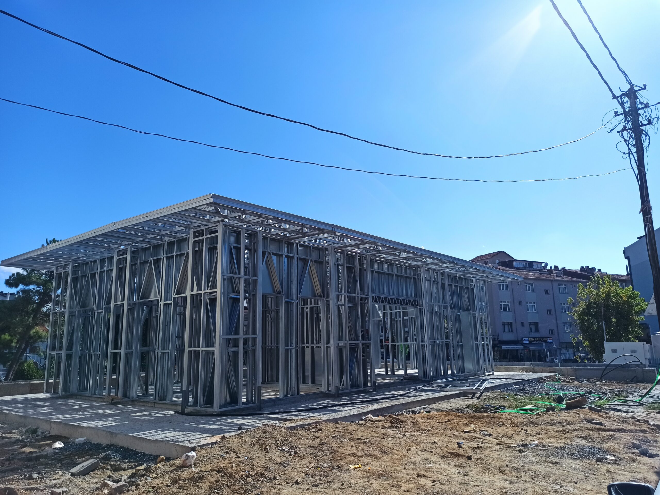 Hafif Çelik Muhtarlık Binası - Ümraniye pramo prefabrik