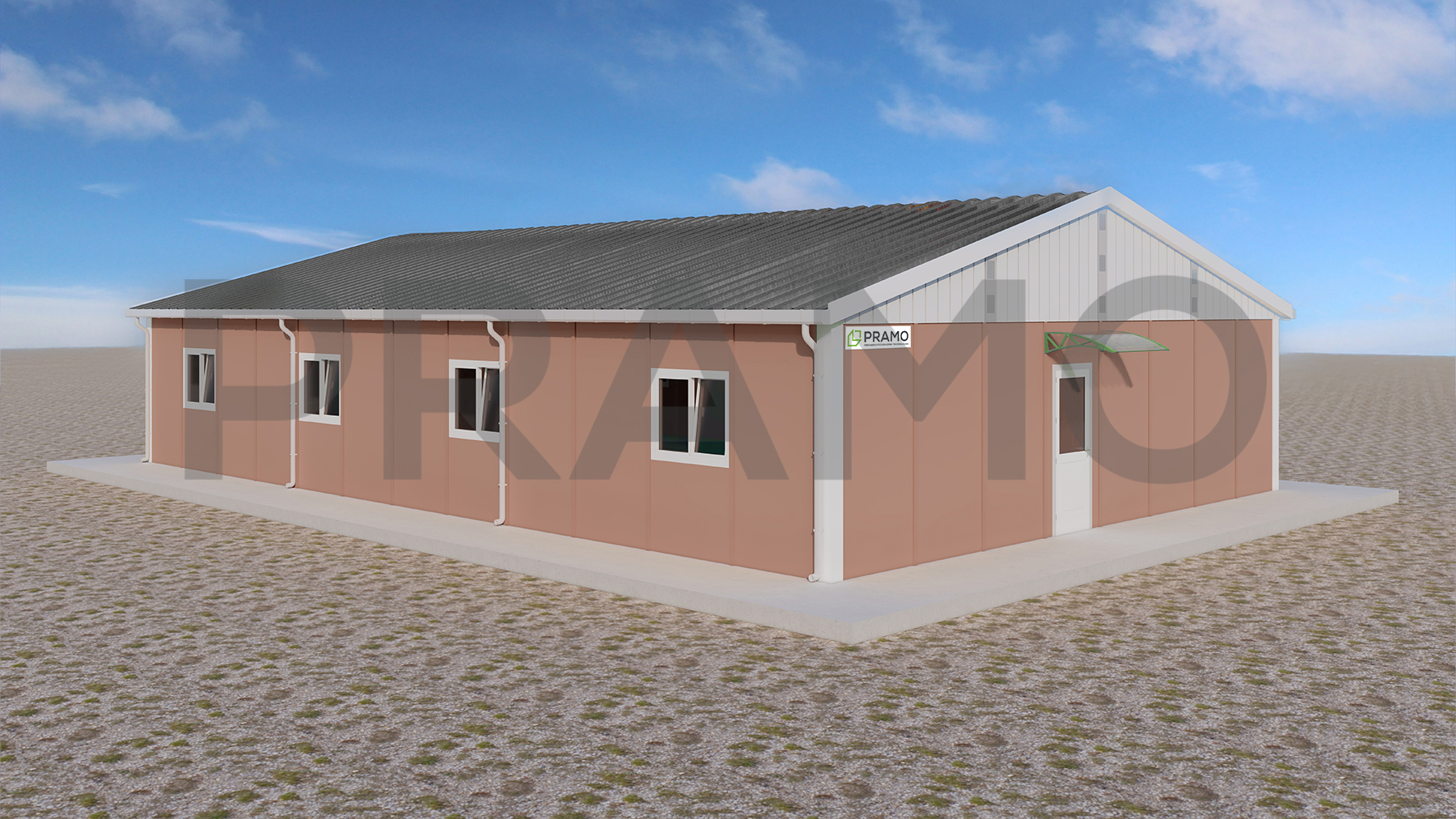 155m² Prefabrik İşçi Yatakhaneleri
