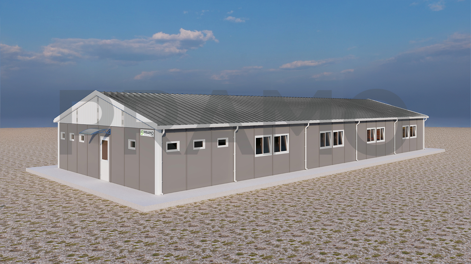 232m² Prefabrik İşçi Yatakhaneleri