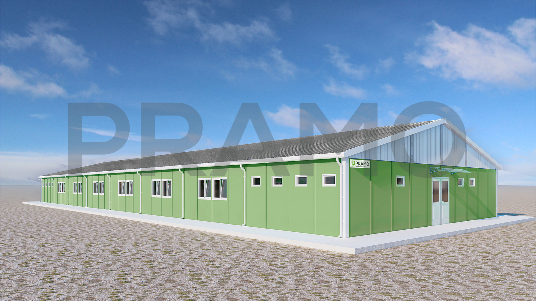 513m² Prefabrik İşçi Yatakhaneleri